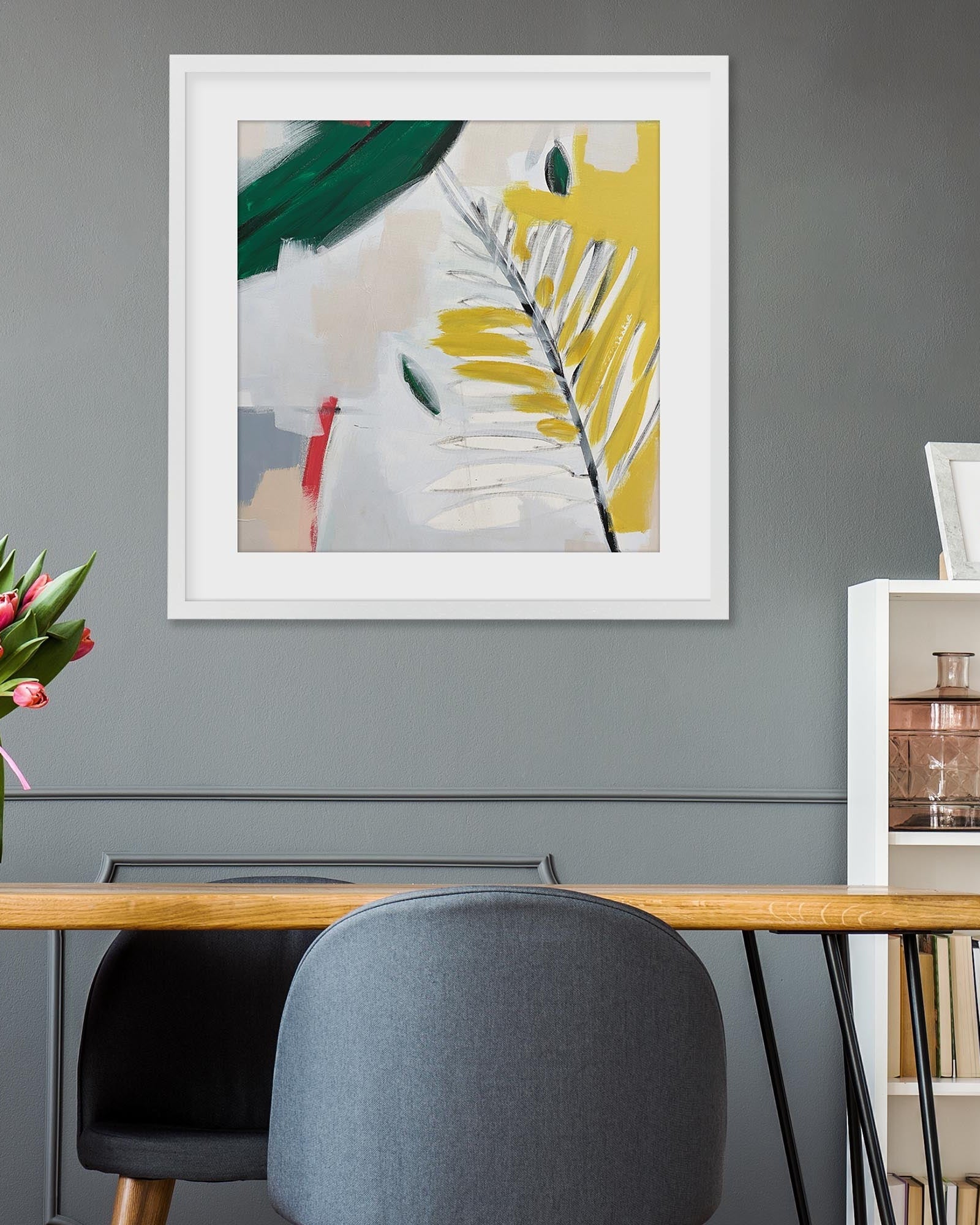 Botanical Jardin Square Art Print