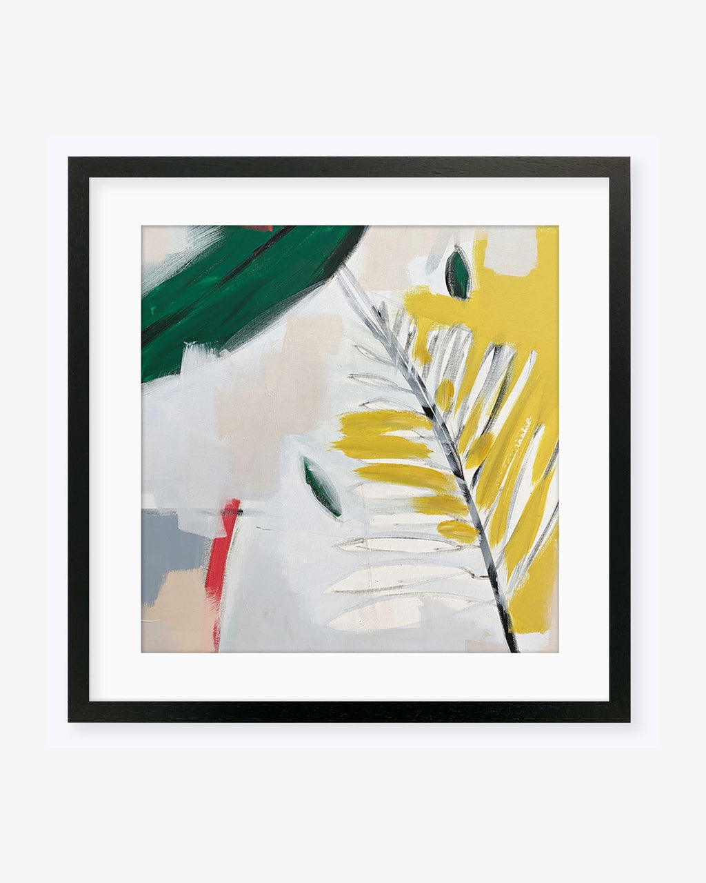 Botanical Jardin Square Art Print