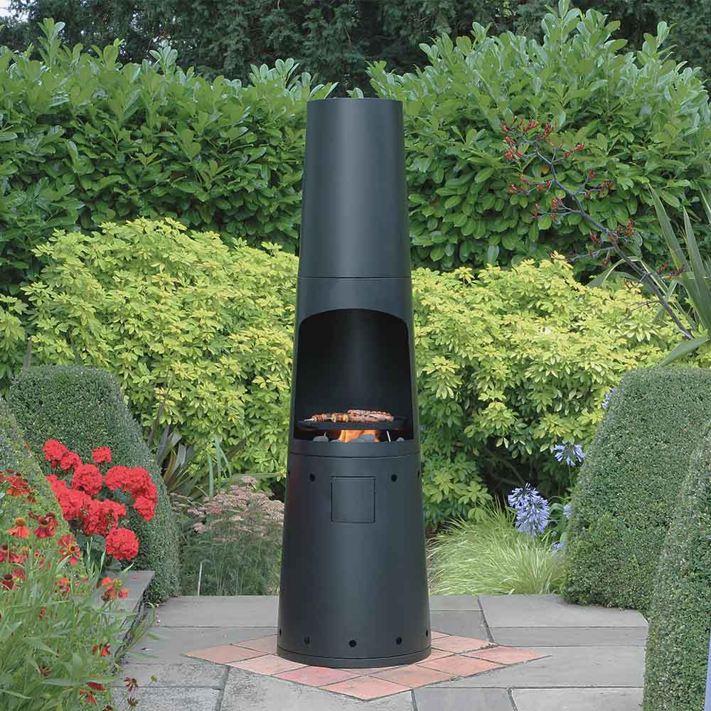 Casa Mia Primo Gas Chiminea With Cooking Griddle