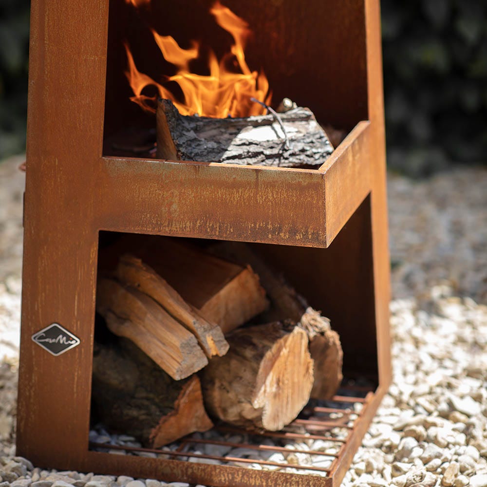 Casa Mia Tempo Gas Chiminea With Cooking Griddle