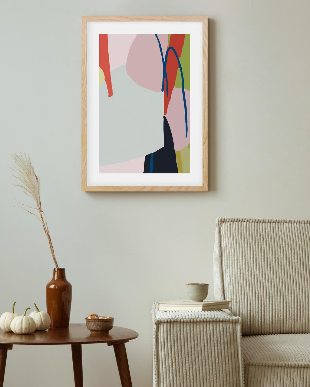 Abstract Jungle Linocut Art Print