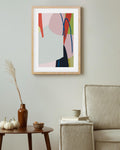 Abstract Jungle Linocut Art Print