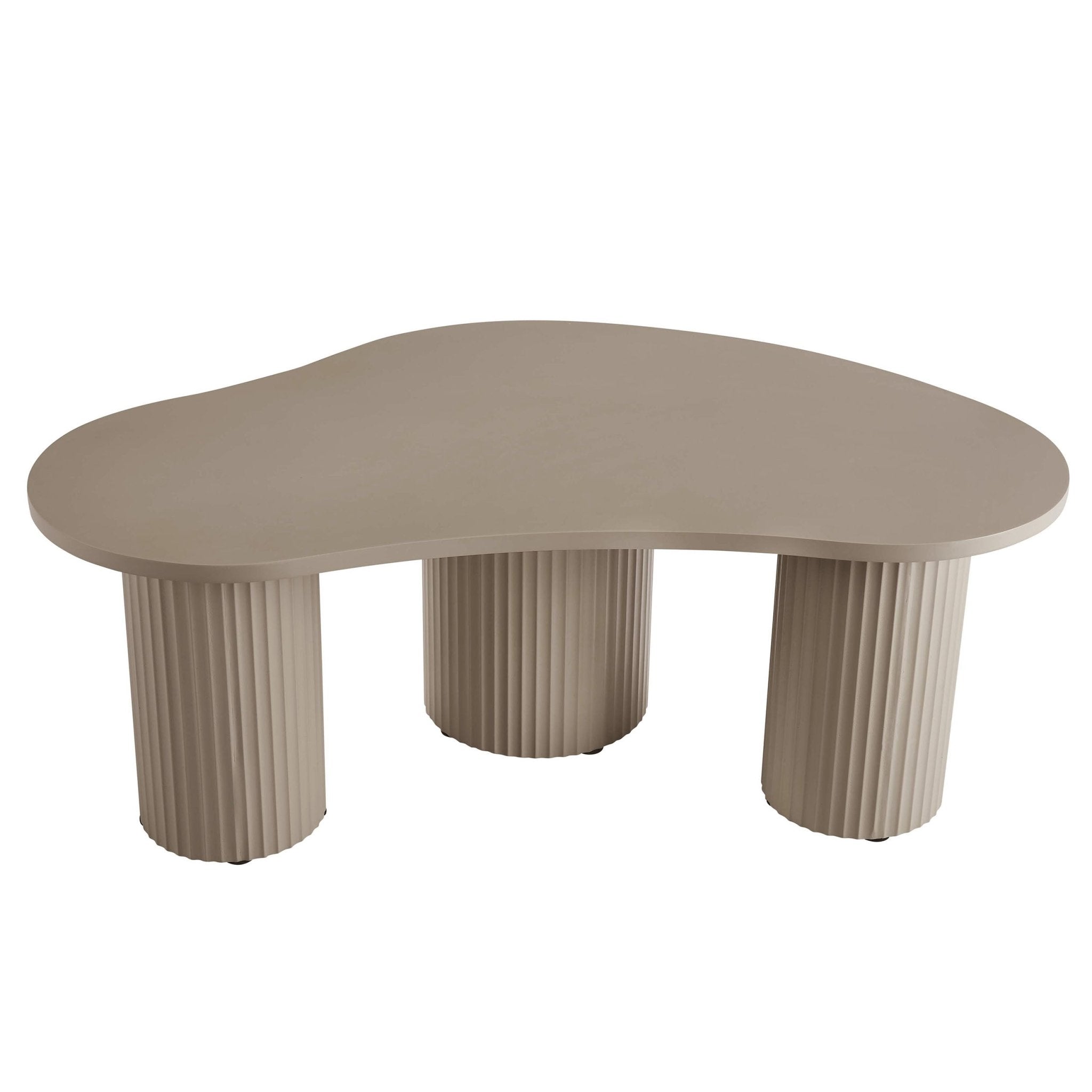 Evie Irregular Coffee Table - Taupe