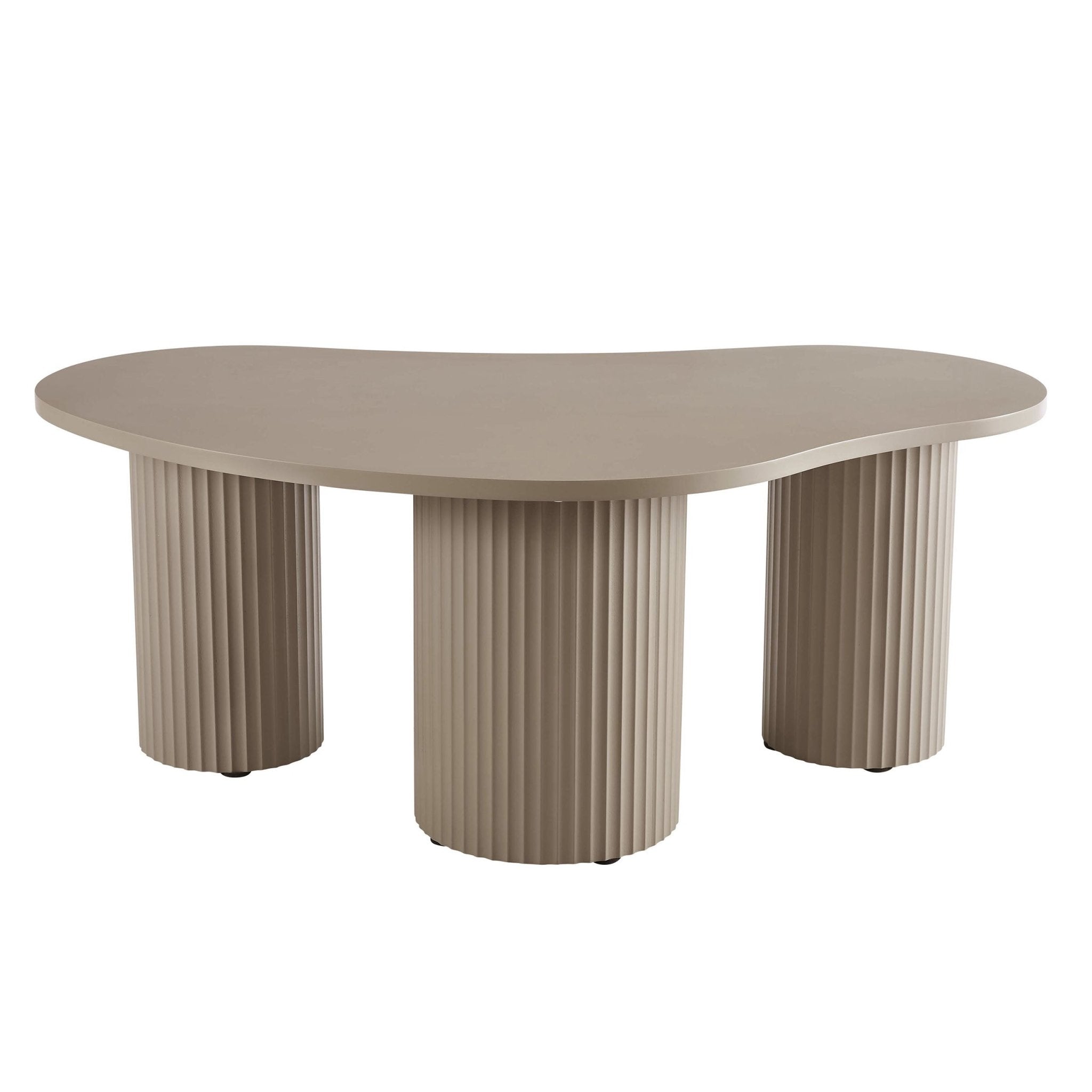 Evie Irregular Coffee Table - Taupe
