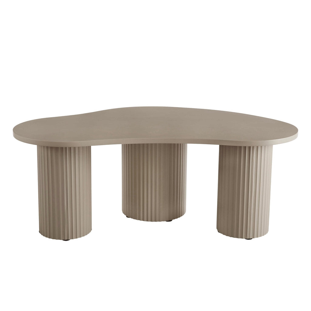 Evie Irregular Coffee Table - Taupe