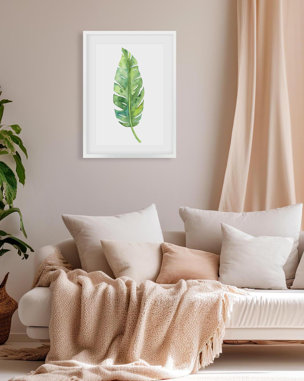 Botanical Watercolour Leaf Art Print