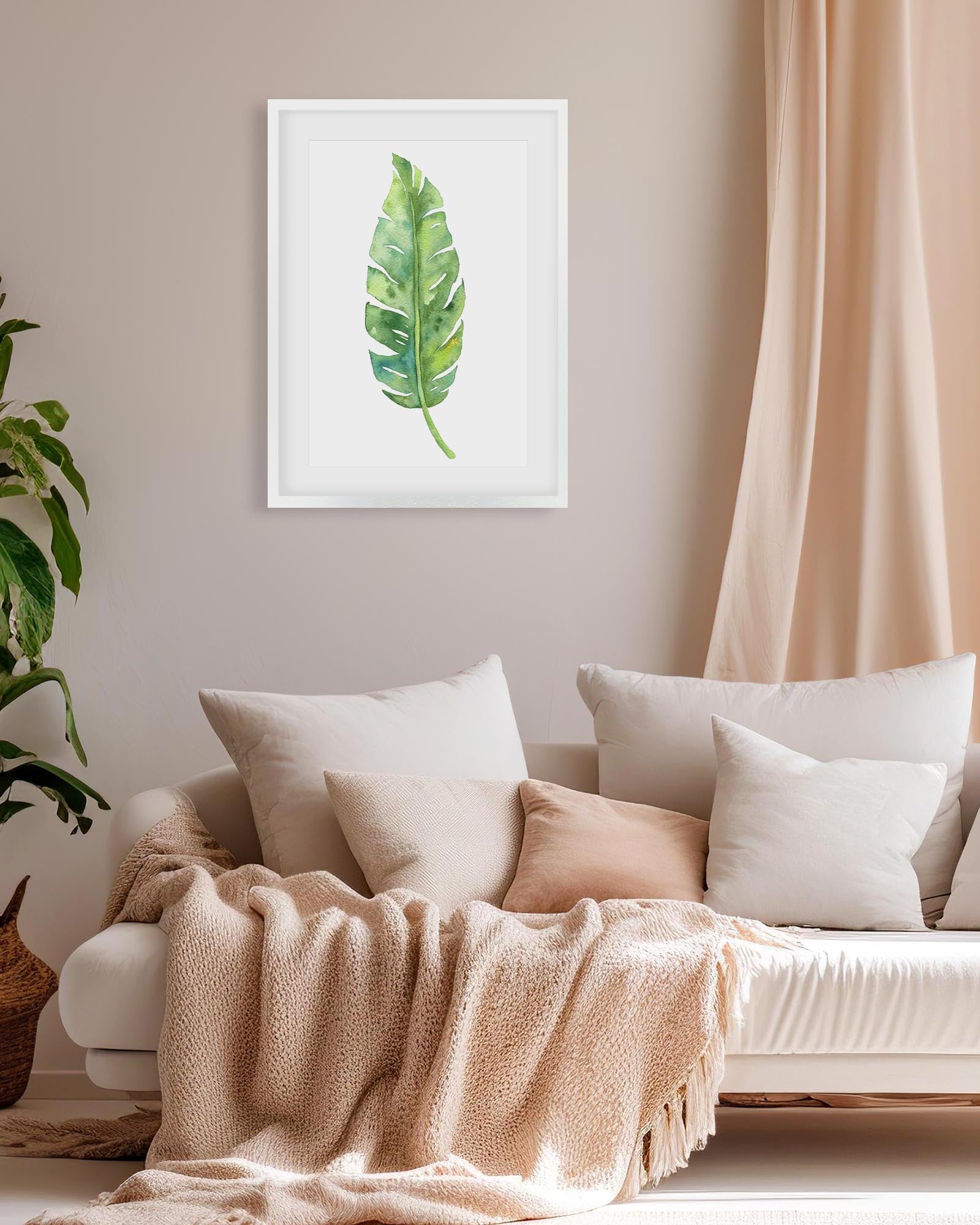 Botanical Watercolour Leaf Art Print