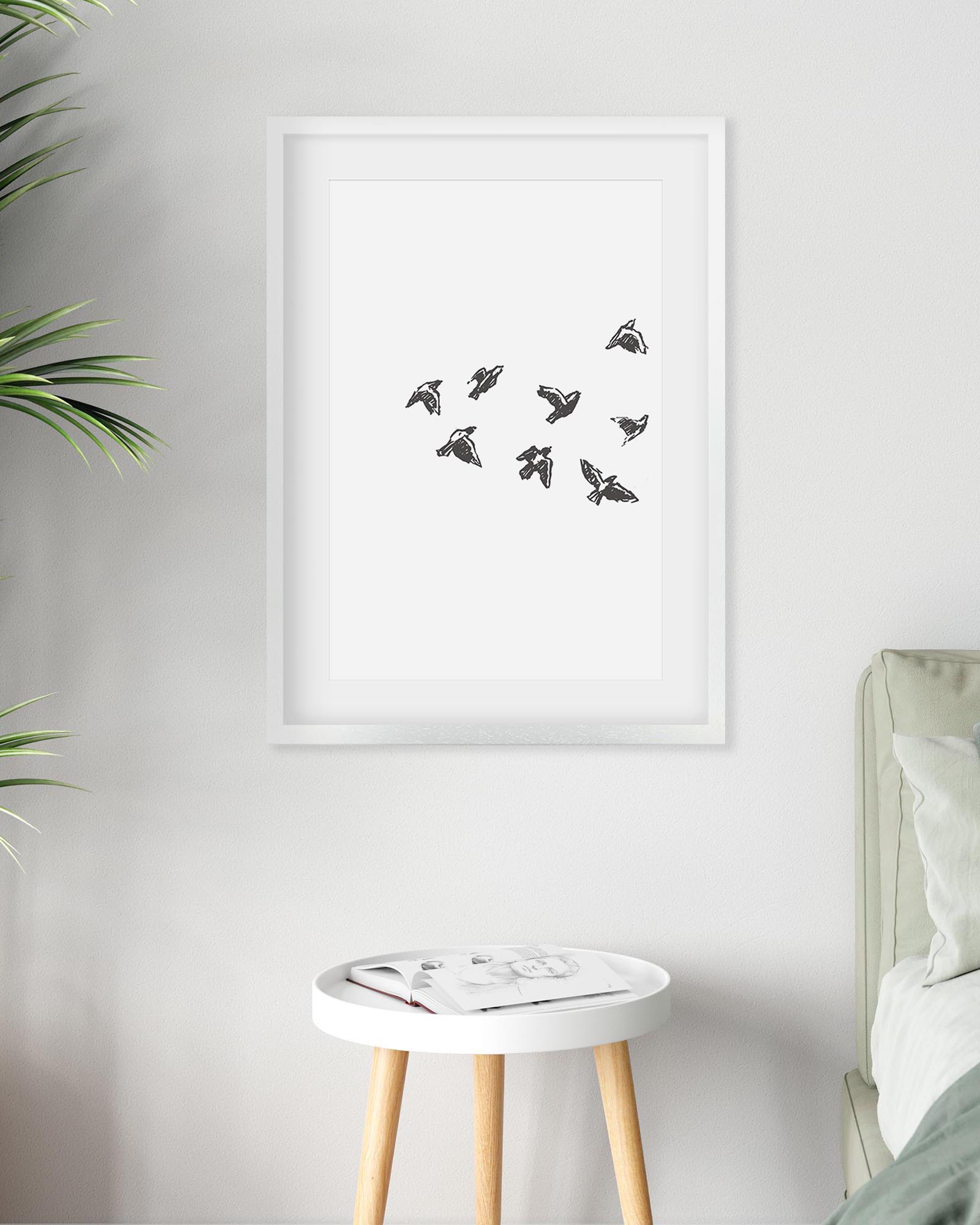 Watercolour Birds 1 Art Print