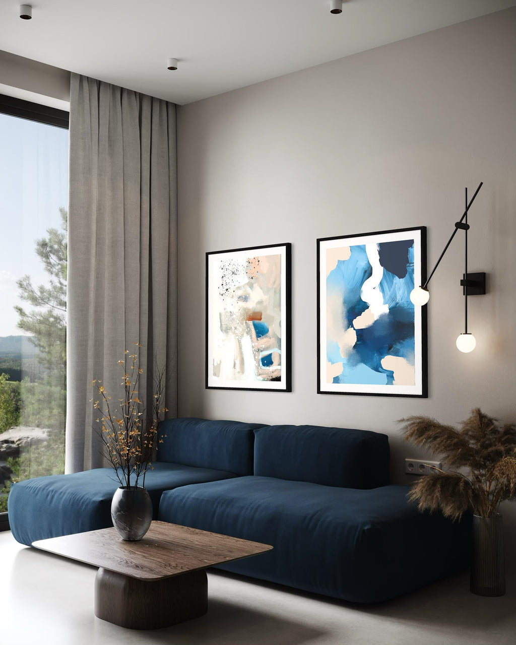 Contemporary Beige Art Print