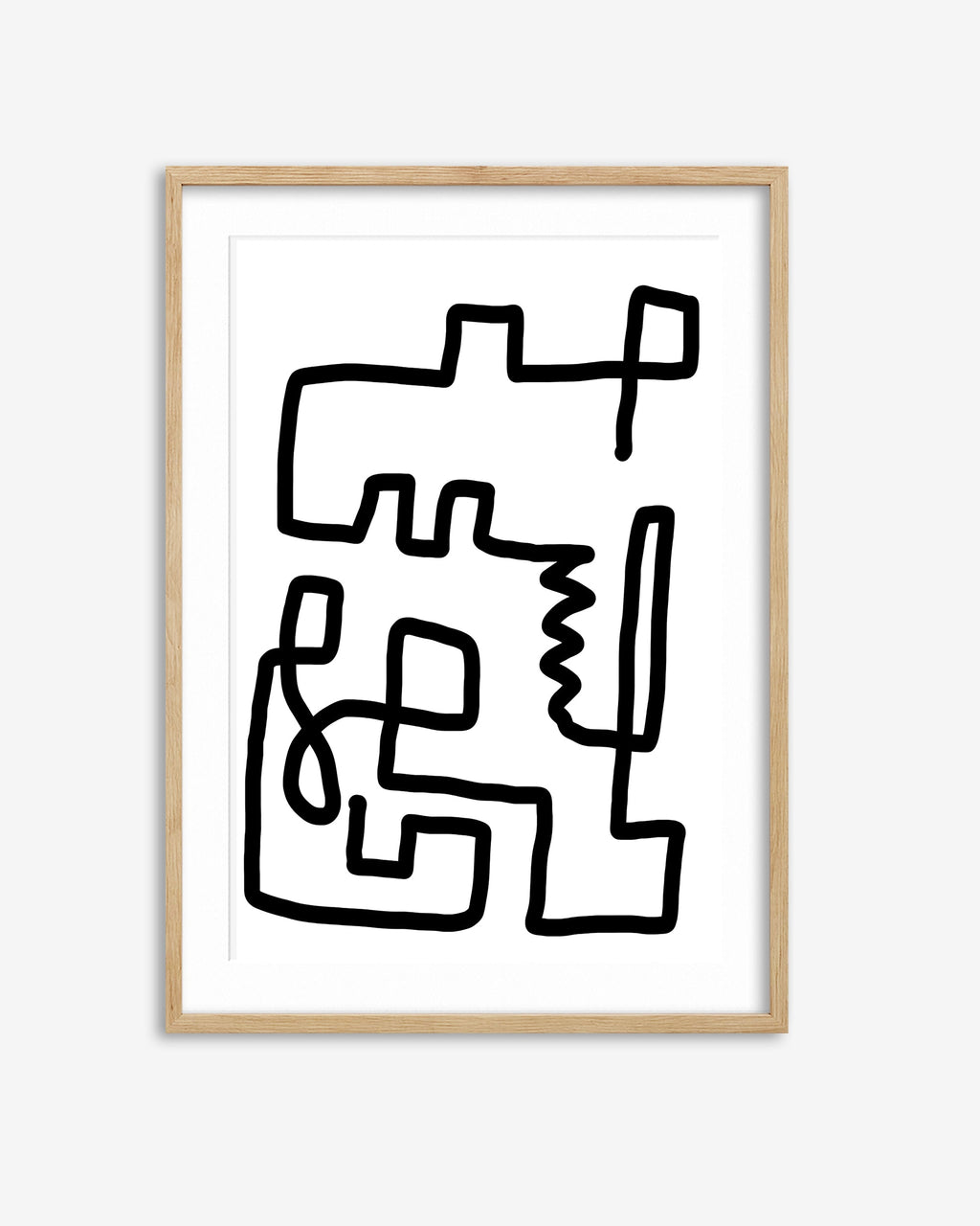 Labyrinth Line Art Print