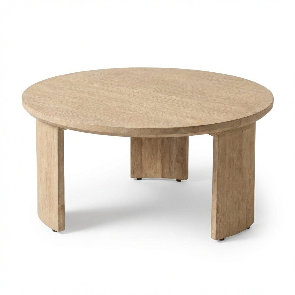 Mali Wooden Garden Coffee Table - Brushed Light Acacia