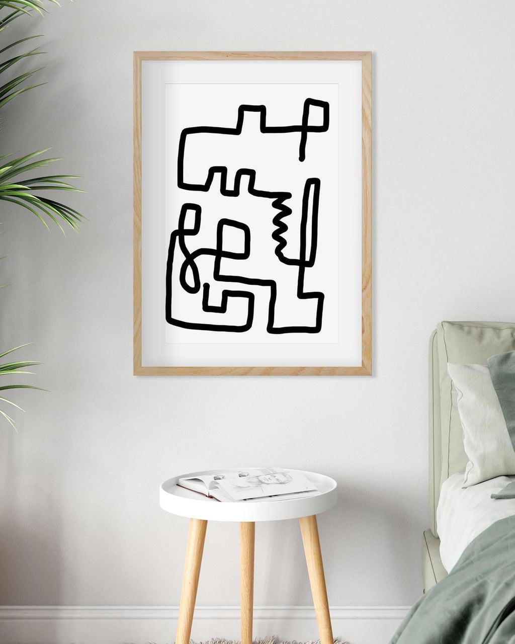 Labyrinth Line Art Print
