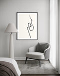 Modern Line Drawing 2 Art Print