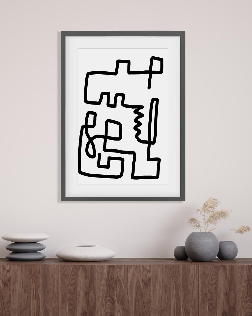 Labyrinth Line Art Print
