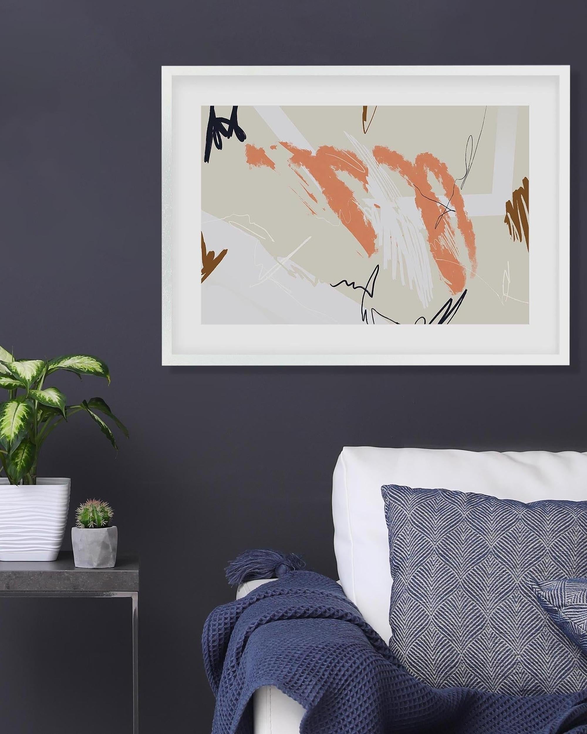 Organic Marks Art Print