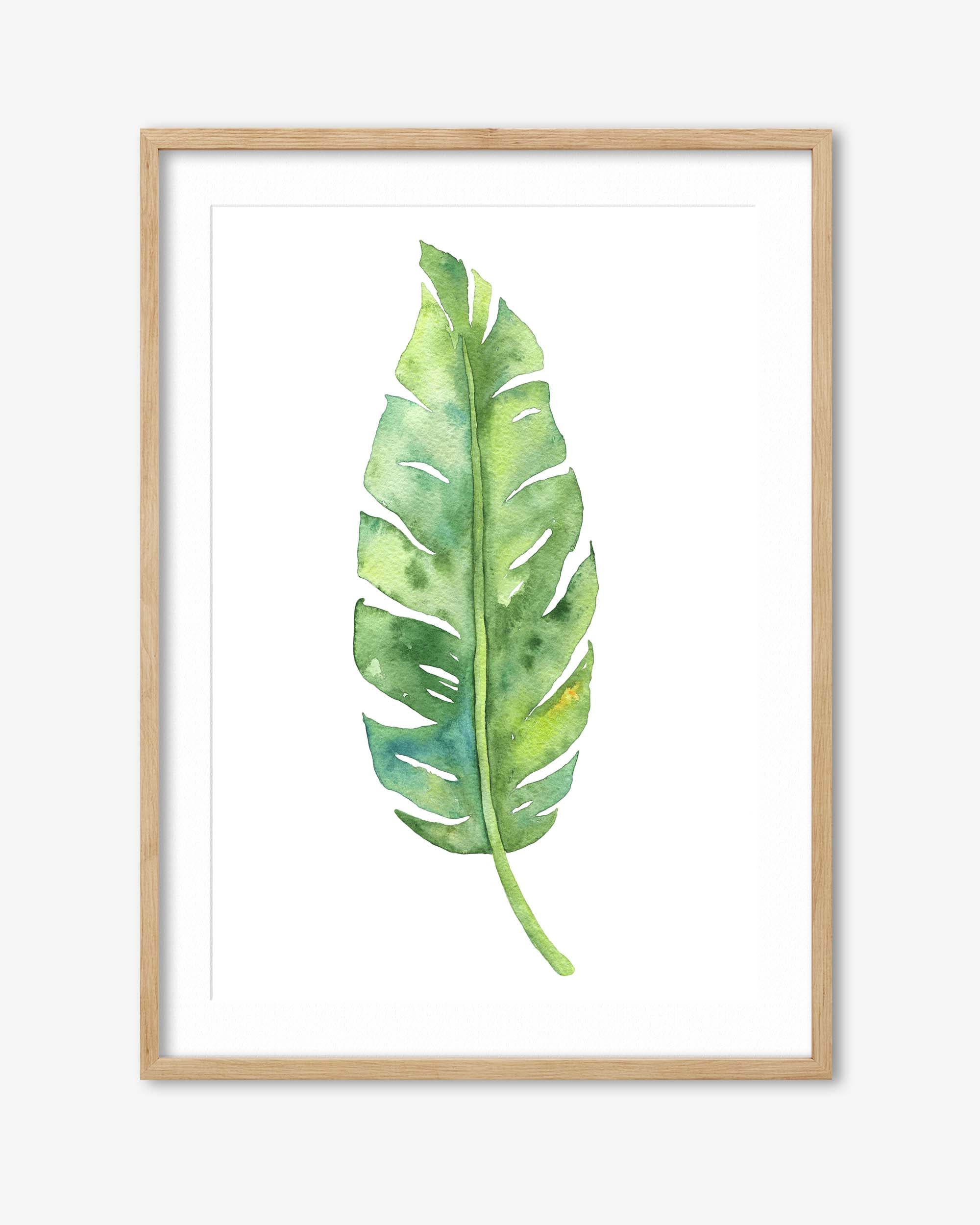 Botanical Watercolour Leaf Art Print