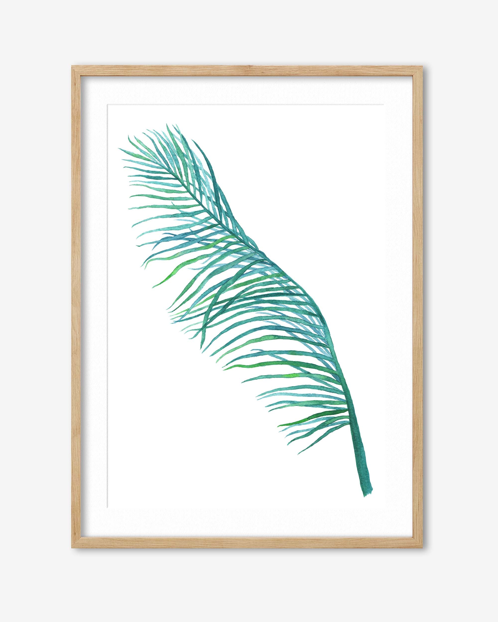 Botanics Watercolour Leaf Art Print