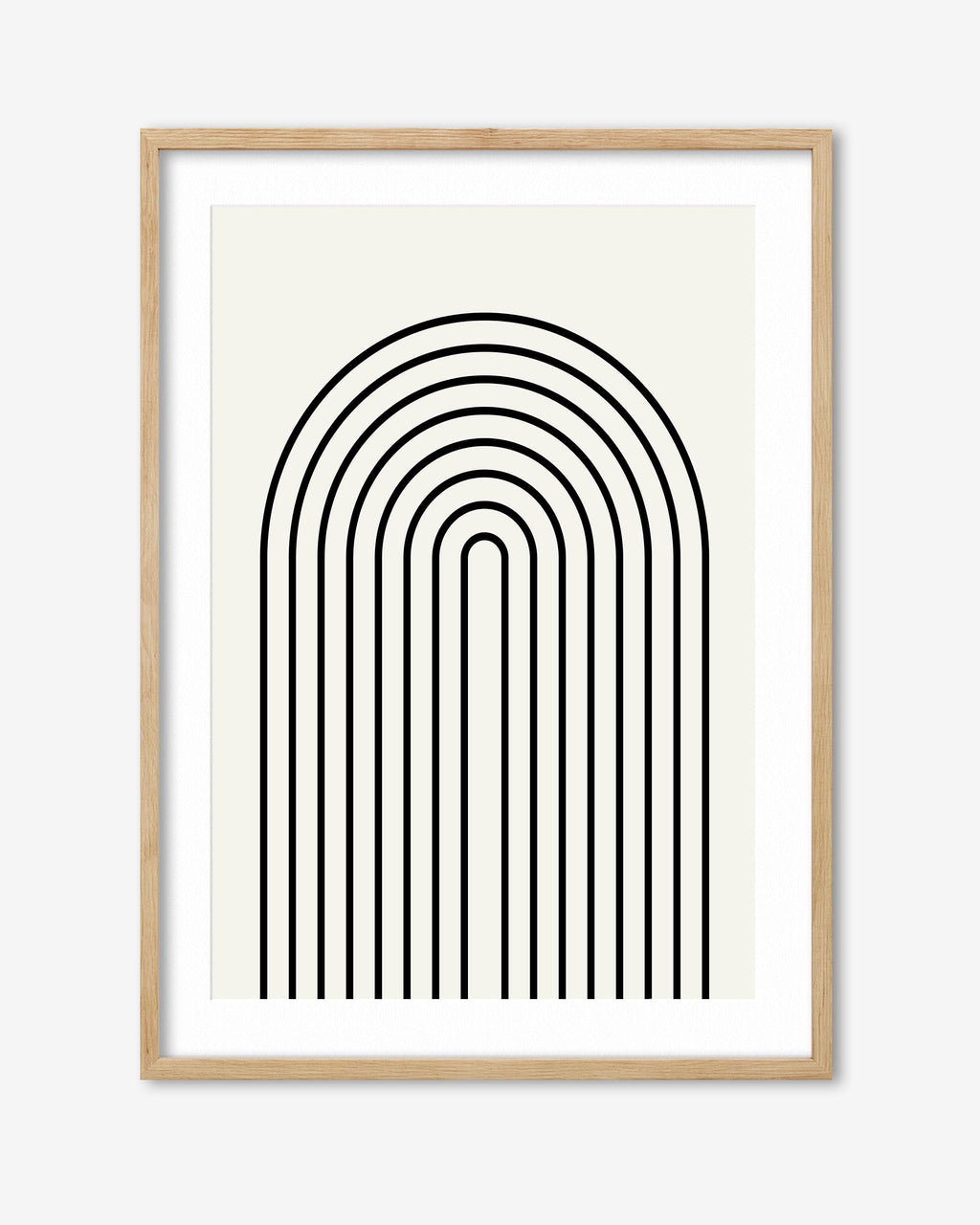 Retro Curve Art Print