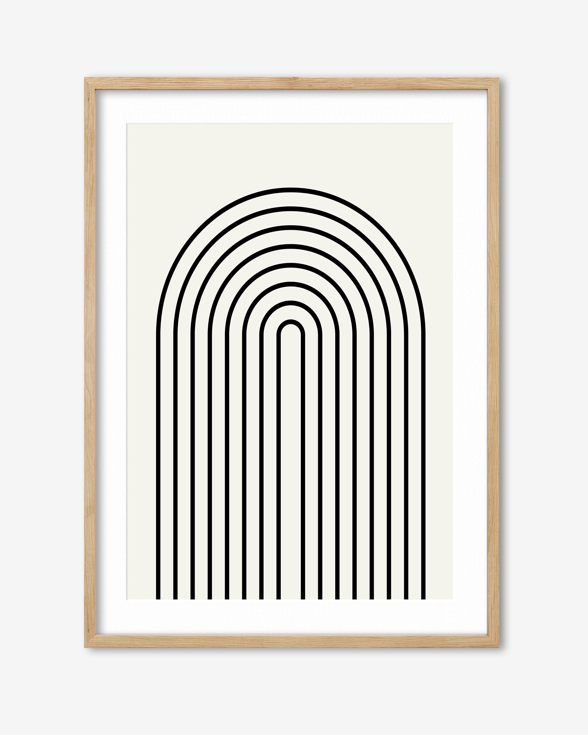 Retro Curve Art Print