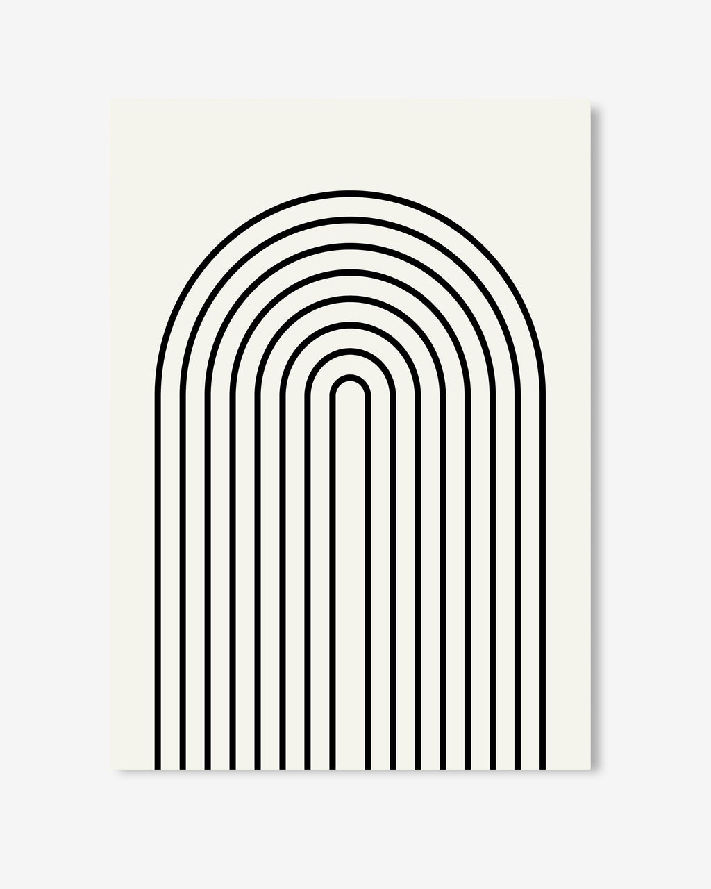 Retro Curve Art Print