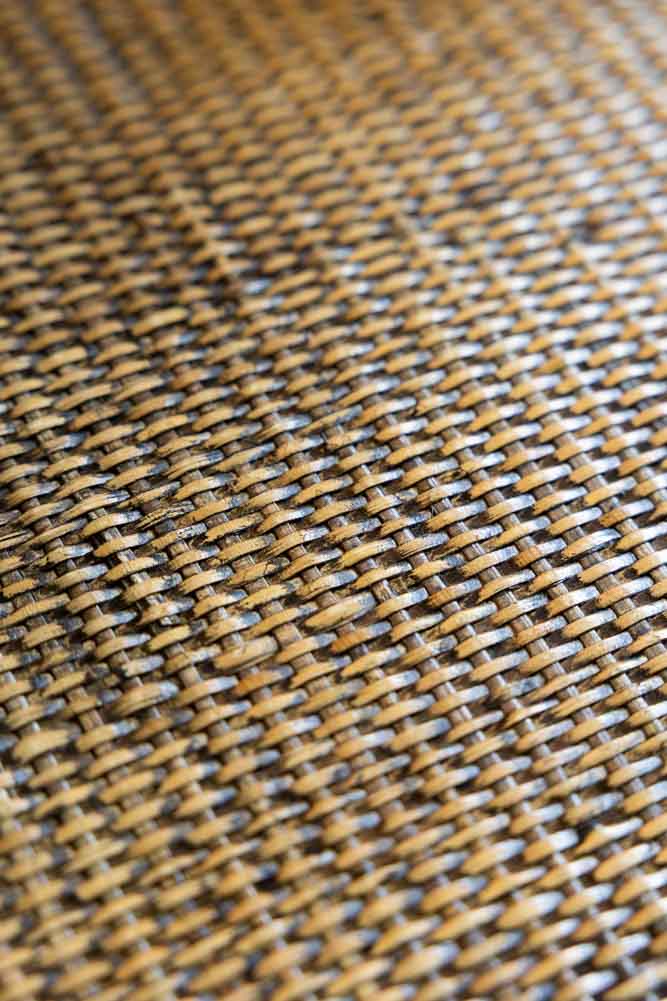 Dark Brown Rattan Coffee Table