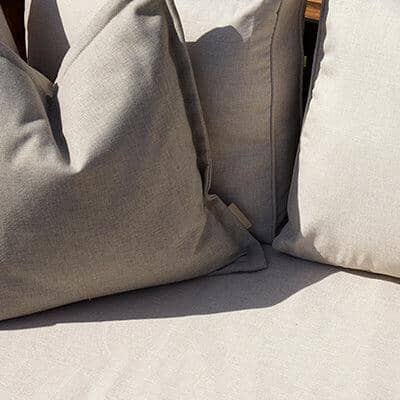 Rowan 2 Wooden Garden Armchairs & Coffee Table - Sand