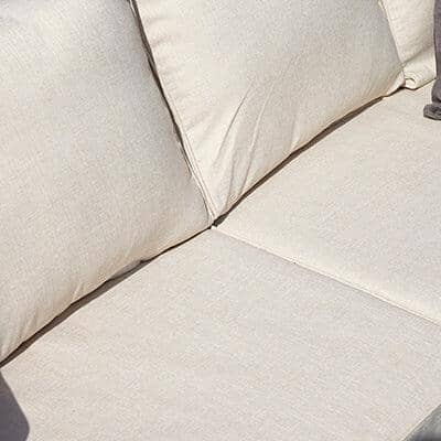 Rowan 2 Wooden Garden Armchairs & Coffee Table - Sand