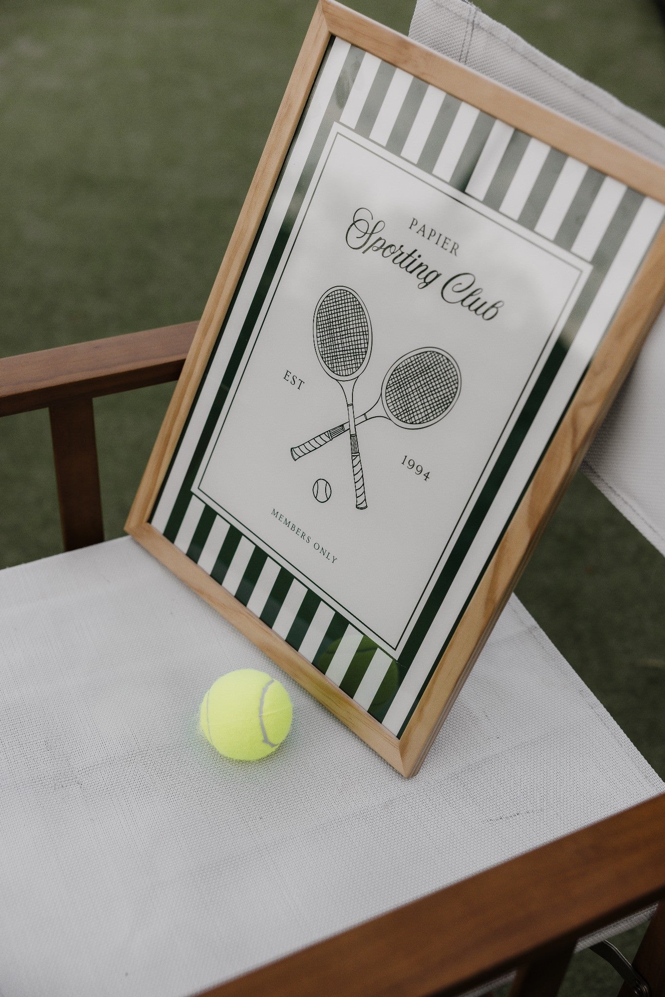 Sporting Club Tennis Print