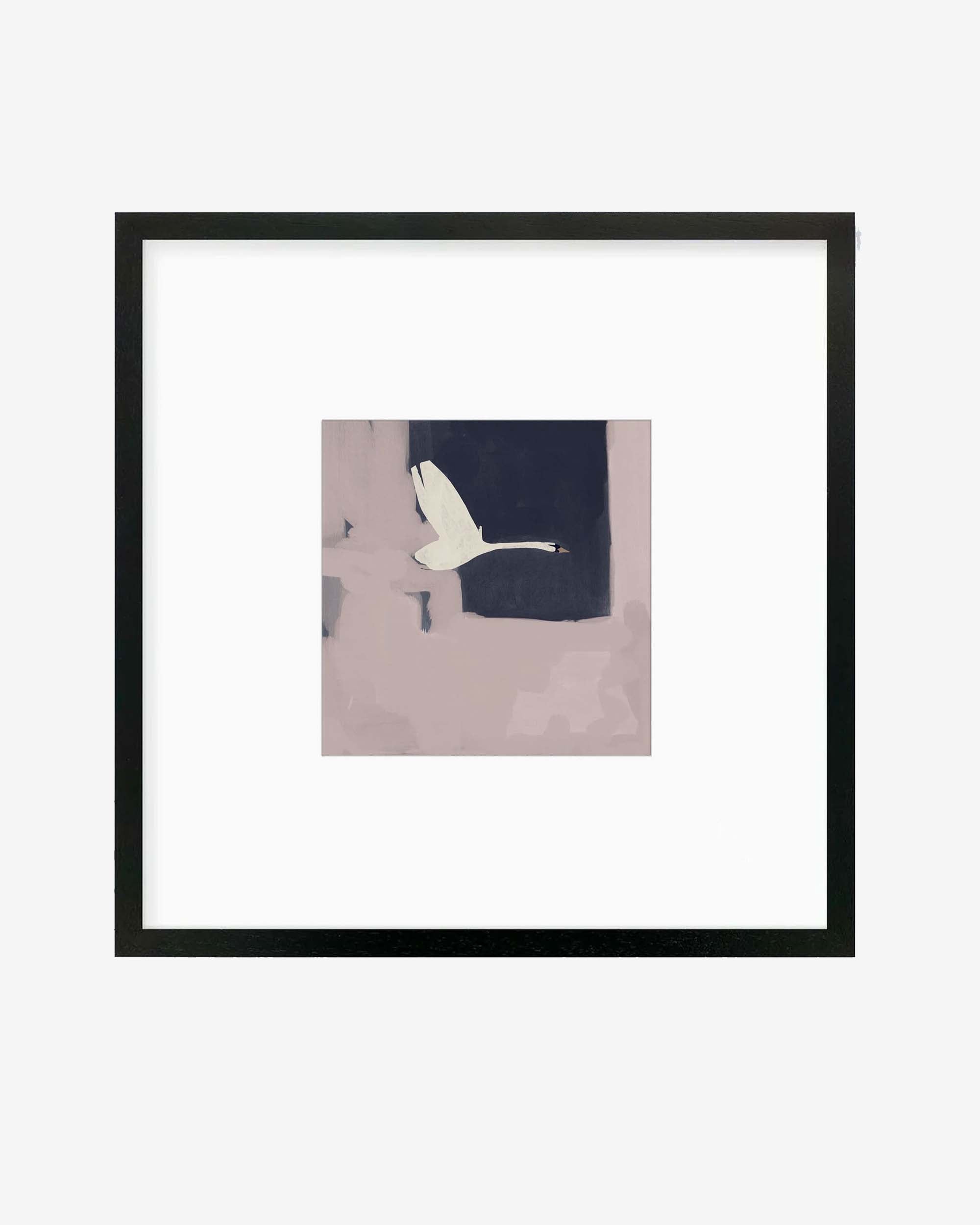 Swan In Flight Art Print
