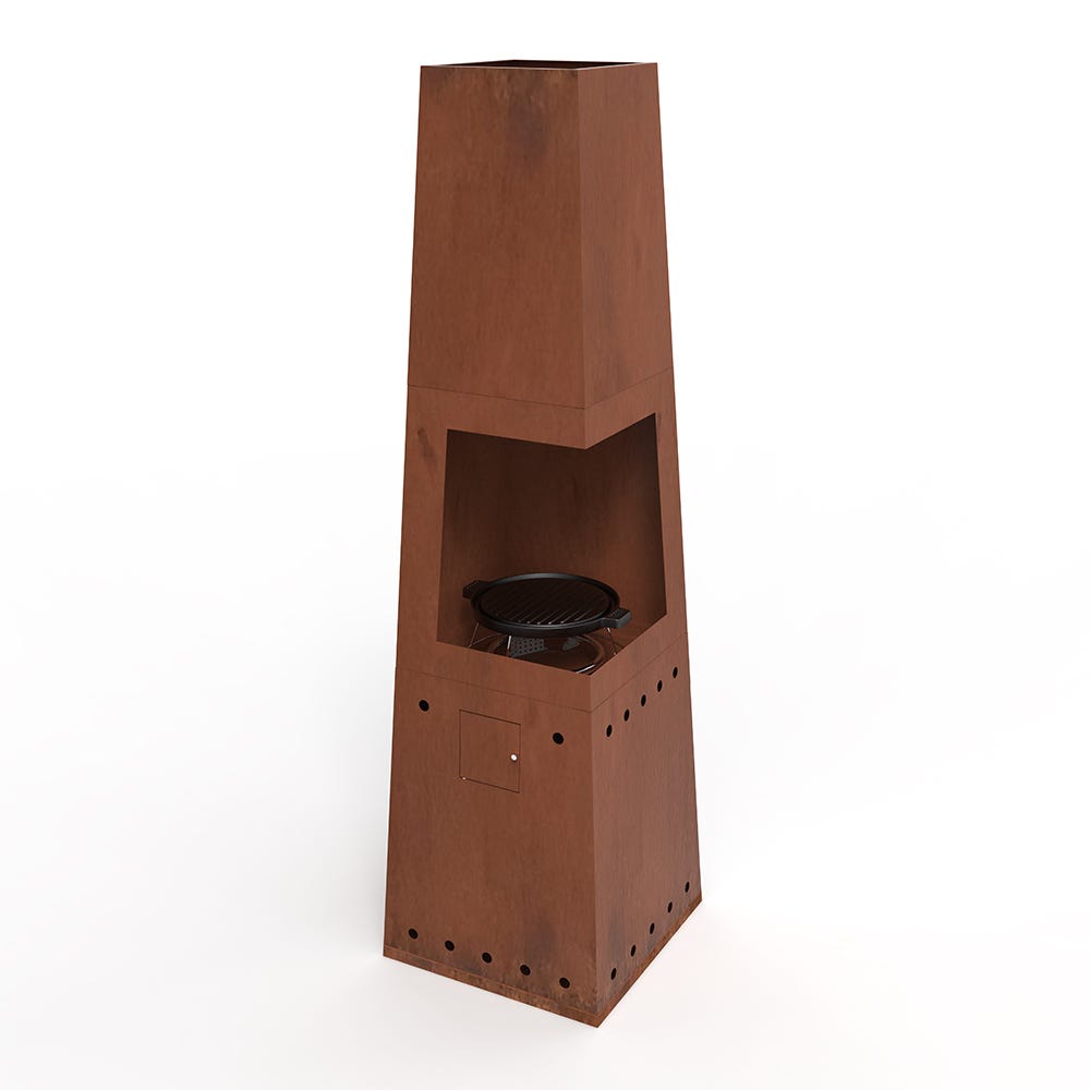 Casa Mia Tempo Gas Chiminea With Cooking Griddle