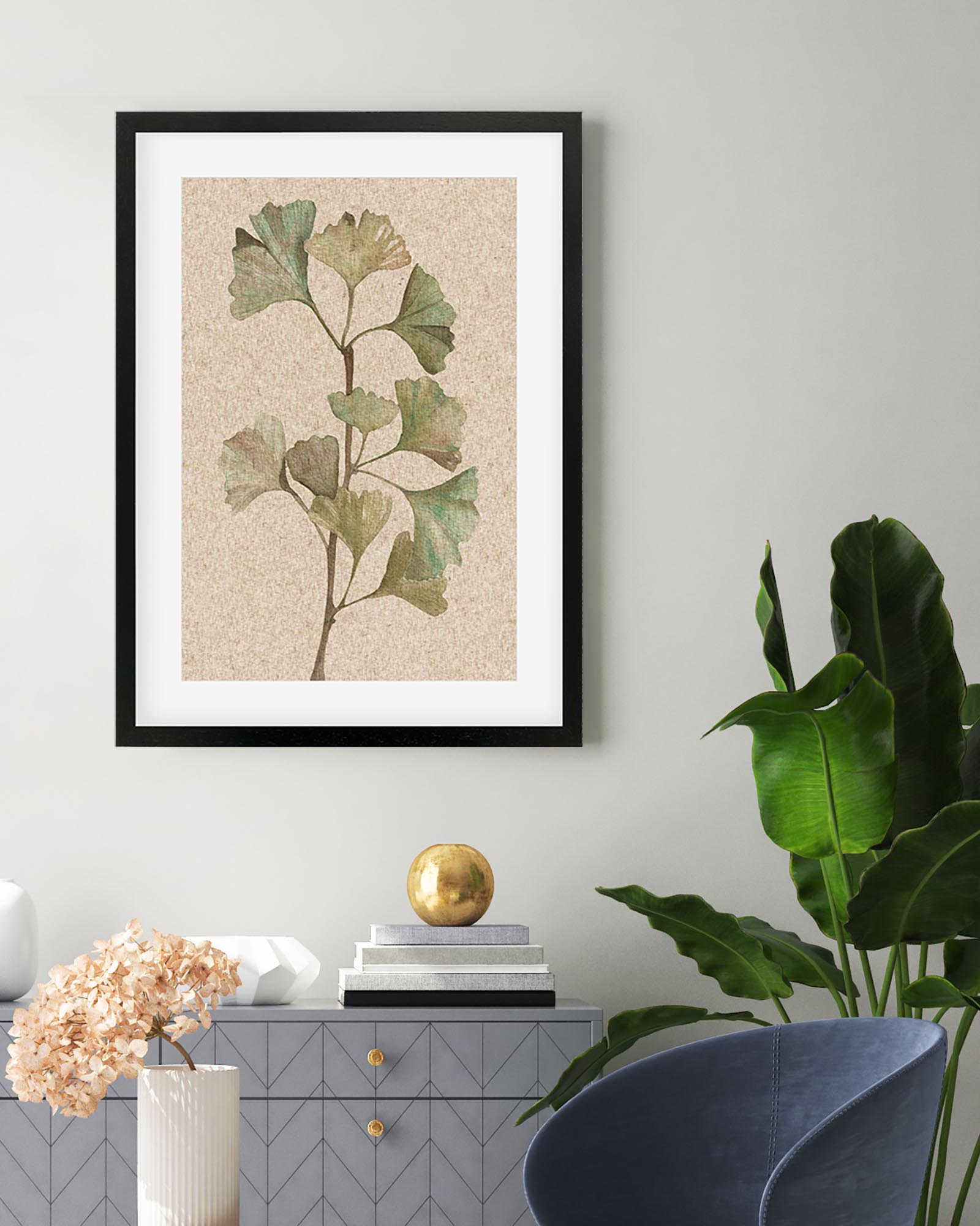 Vintage Botanical Leaf Art Print