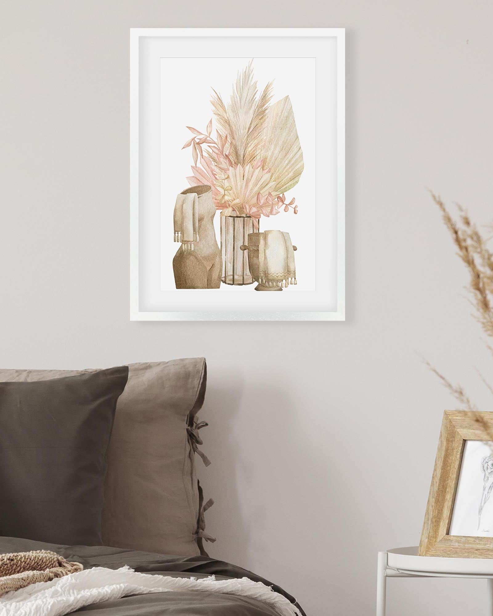 Pampas Watercolour Art Print