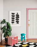 Monochrome Mid Century Art Print
